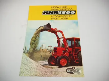 Original Prospekt Kaposgép KHR 1500 Hydraulischer Frontlader Ungarn