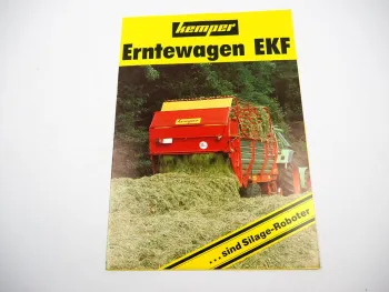 Original Prospekt Kemper EKF 270 300 320TS Erntewagen 1980er Jahre
