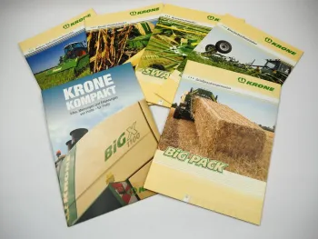 Original Prospekt Krone Anbaugeräte für Traktoren Landtechnik 6 tlg. von 2009