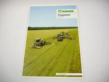 Original Prospekt Krone Anbaugeräte für Traktoren Produktprogramm 2010/2011