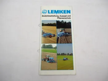 Original Prospekt Lemken Produktprogramm Anbaugeräte für Schlepper 2007