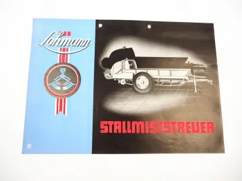Original Prospekt Lohmann Stallmiststreuer 1955 mit technischen Daten