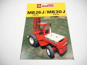 Original Prospekt Manitou MB 26 30 J Geländestapler mit 4 Seiten von 84