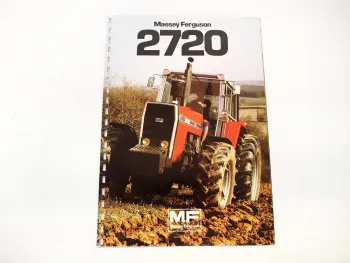 Original Prospekt Massey Ferguson MF 2720 Schlepper 1982 mit technischen Daten