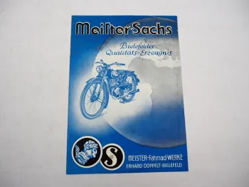 Original Prospekt Meister Sachs M47S M48S Mofa 98 ccm 1950er Jahre Bielefeld