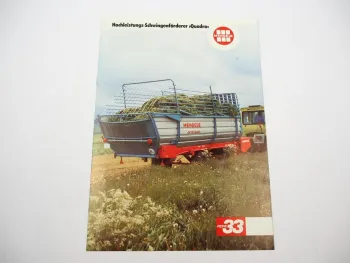 Original Prospekt Mengele LW 210 290 310 320 370 390 Quadro Ladewagen 1980er J.