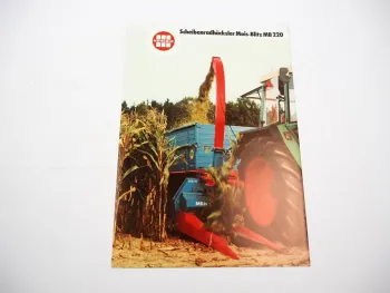 Original Prospekt Mengele MB 220 Mais Blitz Häcksler für Schlepper 1980er Jahre