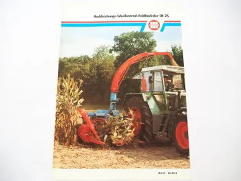 Original Prospekt Mengele SH 25 25N Feldhäcksler 1988