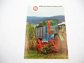 Original Prospekt Mengele SH20 Anbau Feldhäcksler für Schlepper 1980er Jahre