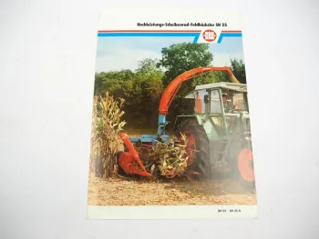 Original Prospekt Mengele SH25 Anbau Feldhäcksler für Schlepper 1980er Jahre