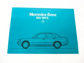 Original Prospekt Mercedes Benz 190 190E Typ W201 1985