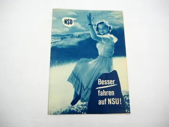 Original Prospekt NSU Quick Fox Consul Lambretta Motorrad 1940/50er Jahre