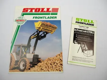 Original Prospekt Preisliste Stoll Frontlader AKS ALS Super Kompakt 1980er Jahre
