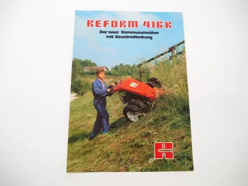 Original Prospekt Reform 416K Motormäher mit technischen Daten 1990er Jahre
