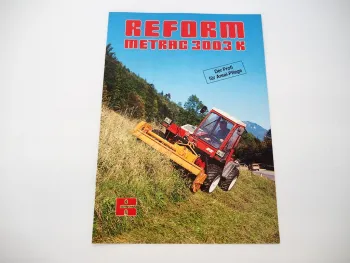 Original Prospekt Reform Metrac 3003K Traktor Rasenpflege Winterdienst 1990er