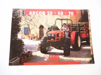 Original Prospekt Same Argon 50 60 70 Schlepper 09/1999 mit technischen Daten
