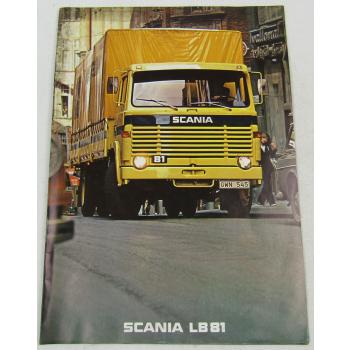 original Prospekt SCANIA LB81 LKW von 6/1977 mit technischen Daten