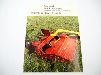 Original Prospekt Sperry New Holland 484 Mähwerk Girabine 1980