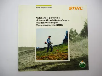 Original Prospekt Stihl Motorsensen 1996 Ratgeber Grundstückspflege