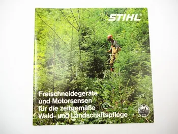 Original Prospekt Stihl Motorsensen Freischneider 1988 Ratgeber Forstwirtschaft