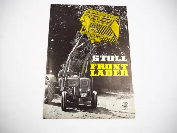 Original Prospekt Stoll Frontlader N & S für den Schlepper Anbau