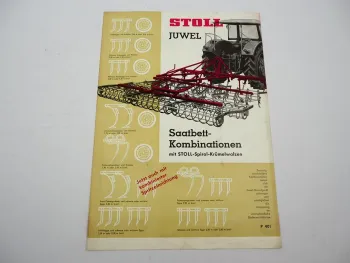 Original Prospekt Stoll Juwel Saatbett Kombination 1950er Jahre