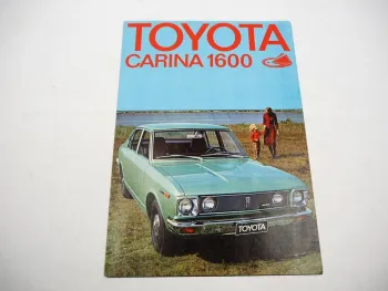 Original Prospekt Toyota Carina 1600 von 1972