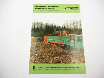 Original Prospekt Unsinn R6000 bis R11000 Kompost Umsetzstreuer 5/1990