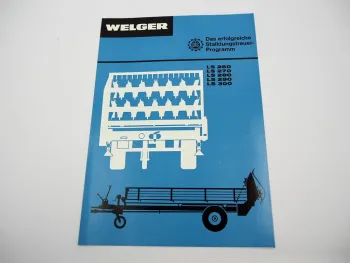 Original Prospekt Welger LS 260 270 280 290 300 Stalldungstreuer 1977