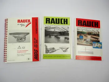 Original Rauch MDS 52 62 82 732 932 Düngerstreuer Streutabelle 2002 + Infoheft