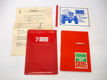 Original Same Condor 55 Traktor Betriebsanleitung Wartung Mörtl Mähwerk 1982