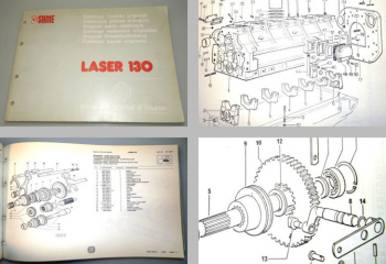 original Same Laser 130 Schlepper Ersatzteilliste 1988 Ersatzteilkatalog