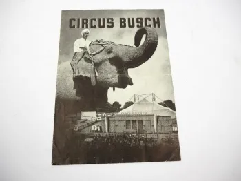 Original Sonderblatt Zirkus Circus Busch 1954