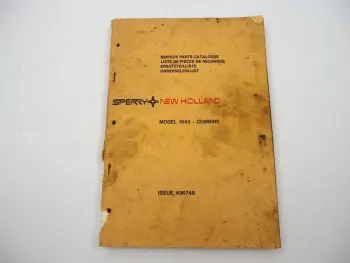 Original Sperry Clayson 1545 Mähdrescher Ersatzteilliste Parts List 09/1976