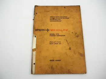 Original Sperry New Holland 1770 Feldhäcksler Ersatzteilliste Parts List 1975