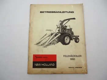 Original Sperry New Holland 1880 Feldhäcksler Betriebsanleitung Wartung 1972