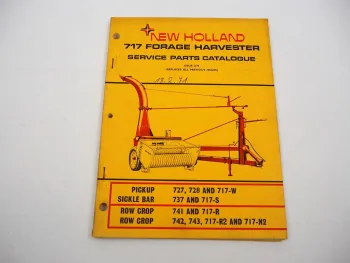Original Sperry New Holland 717 Feldhäcksler Ersatzteilliste Parts List 1970
