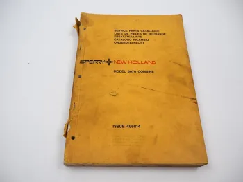 Original Sperry New Holland 8070 Mähdrescher Ersatzteilliste Parts List 1976