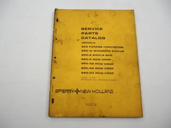 Original Sperry New Holland 880 Feldhäcksler Ersatzteilliste Parts List 1972