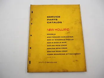 Original Sperry New Holland 890 Feldhäcksler Ersatzteilliste Parts List 1973
