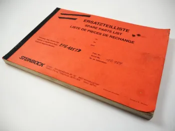 Original Steinbock EFG 1,25 TD 321Z Elektrostapler Ersatzteilkatalog Spare Parts