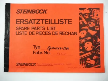 Original Steinbock EGV 1,25 DI 296 Elektrostapler Ersatzteilkatalog Spare Parts