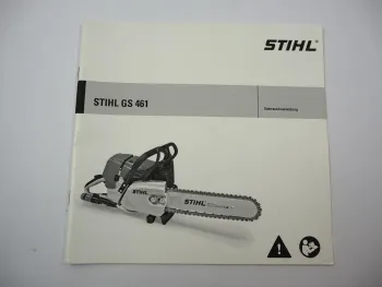 Original Stihl GS461 Gesteinschneider Betriebsanleitung Bedienung Wartung 2015
