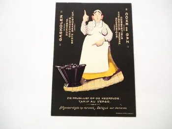 Original Werbung Gaskolben Coke de Gaz Antwerpen Anvers 1912