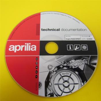Original Werkstatthandbuch Aprilia 500 4T ie PA500 Sprint Motor Workshop Manual
