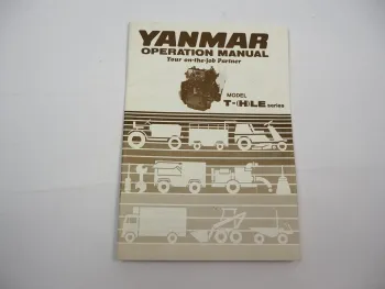 Original Yanmar T 80 90 LE 72 75 84 HLE Diesel Engine Operation Manual