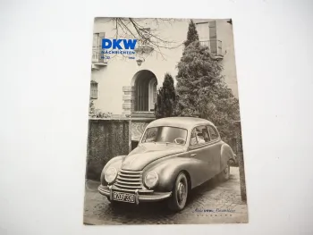Original Zeitschrift DKW Nachrichten Nr. 22 1953 PKW Postbus Motorrad