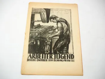 Original Zeitschrift SAJ Sozialistische Arbeiter Jugend Arbeitsgemeinschaft 1930