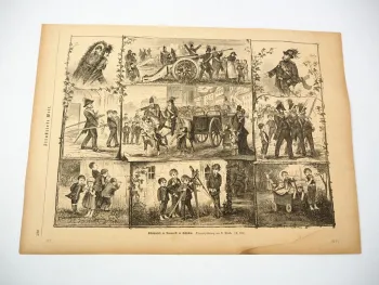 Original Zeitungsblatt Schützenfest in Neumarkt in Schlesien 1882