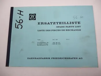 Original ZF Ecosplit 16 S 130 Getriebe Ersatzteilliste DAF Spare Parts List 3/91